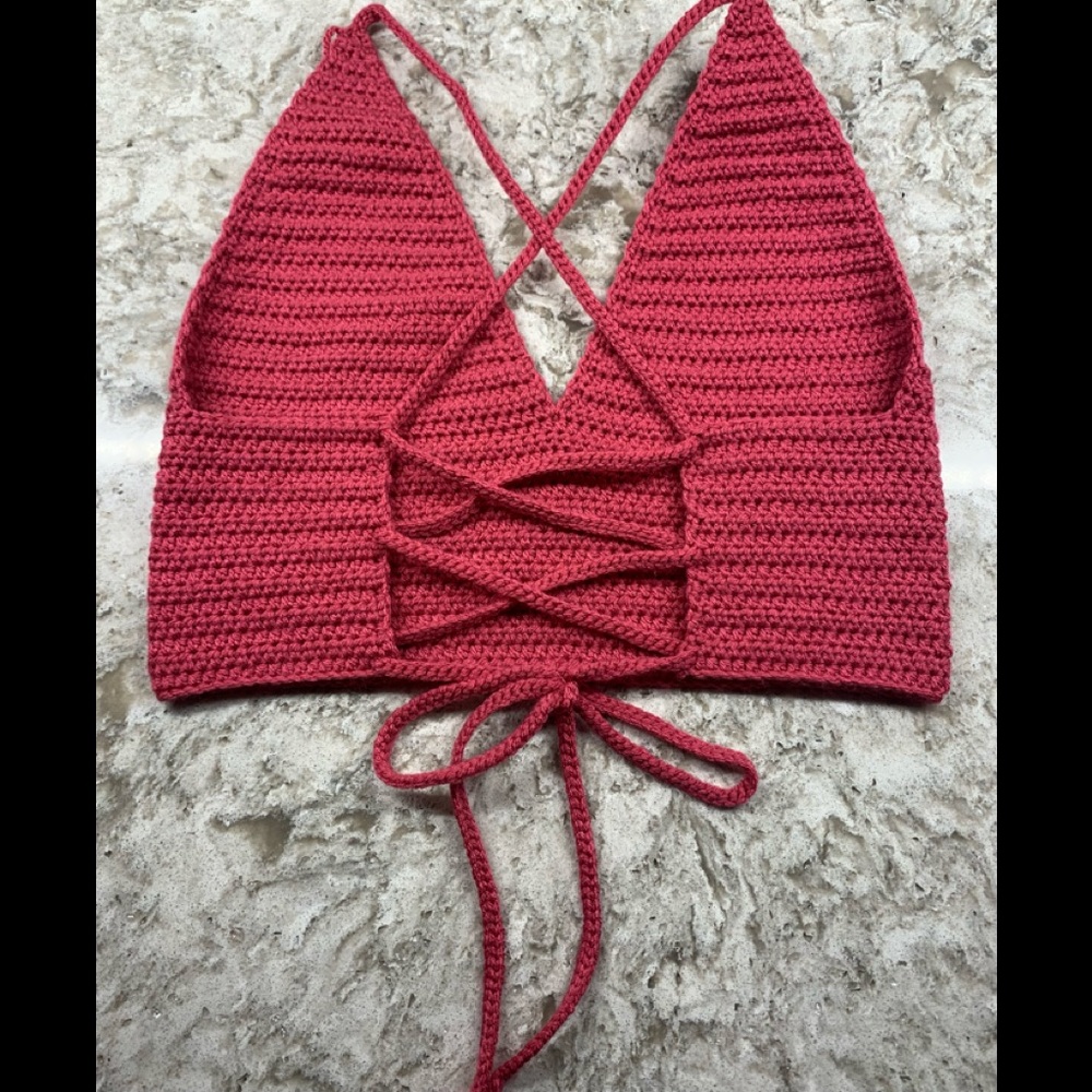 Corset Back Crop Top